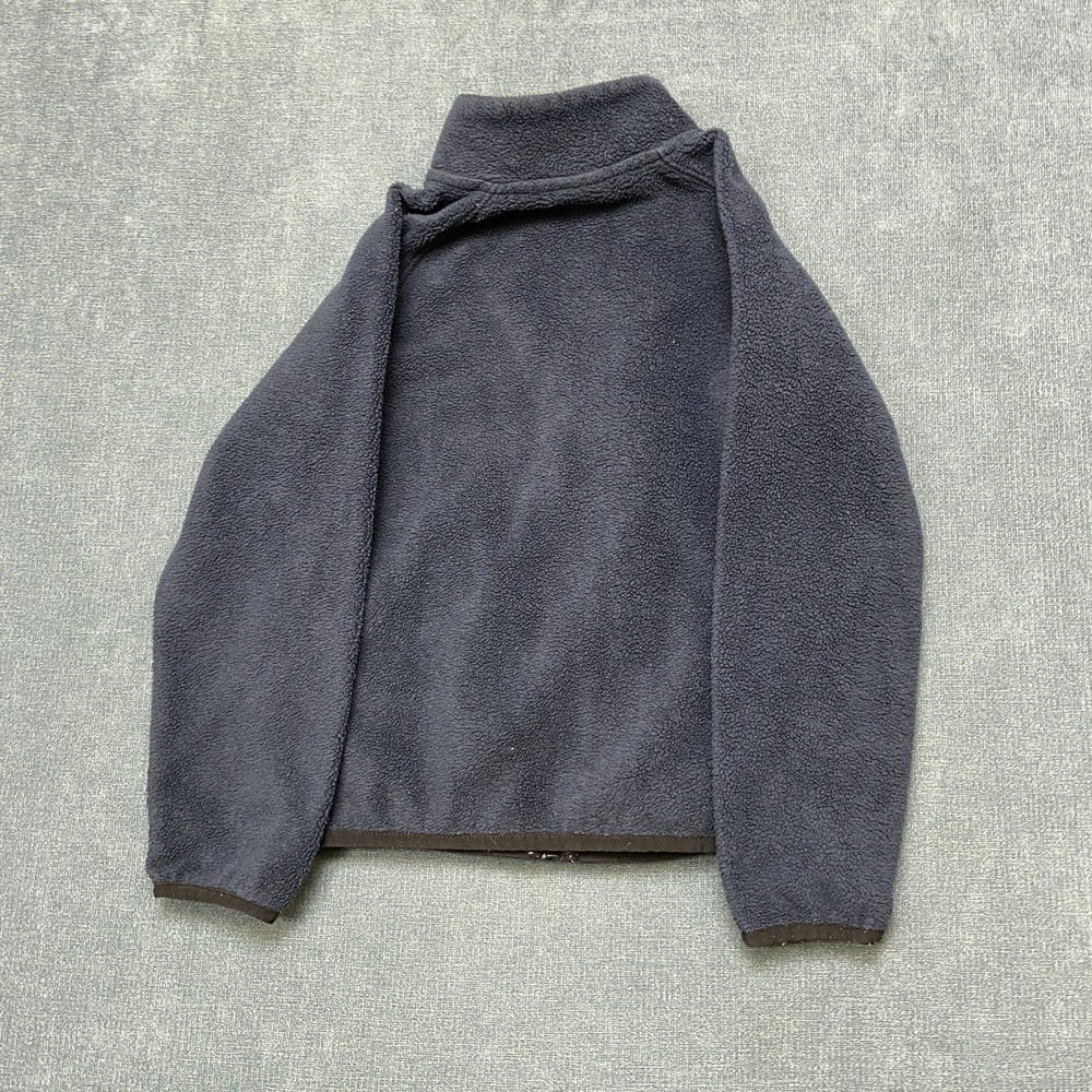 Nike Sportswear Fleece Jacket Boy 7L Navy Embroidered Swoosh Logo Classic Zip Up - Picture 9 of 13